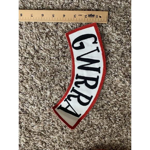 Large 9" GWRRA Goldwing Riders Assoc. Rocker Patches Black Letters - Picture 2 of 2